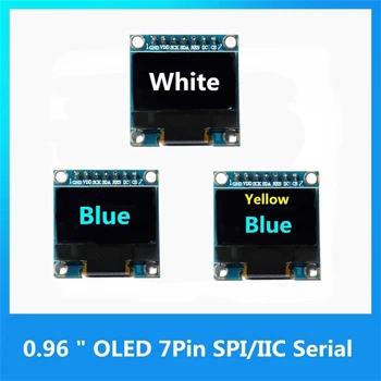 0,96-дюймовый OLED SPI/IIC Последовательный Белый/Синий/Желтый OLED-дисплей Модуль 128X64 I2C SSD1306 12864 ЖК-экран Плата GND VDD SCK SDA