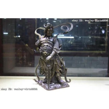 16 знаменитых статуэток Бога Гуань Гун Веда Вэй Туо из бронзы из чистой меди 40 см