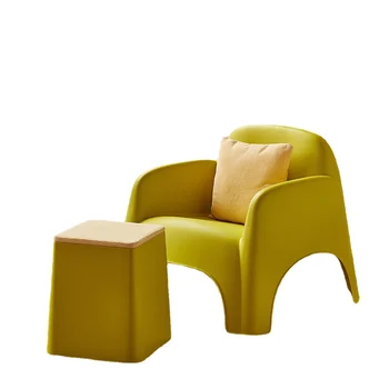 Одноместный диван-кресло, Креативный повседневный стул, Скандинавский Маленький диван, Семейный диван со складывающейся пластиковой спинкой, стул Оптом