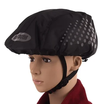 Водонепроницаемый чехол для велосипедного шлема со светоотражающей полосой, велосипедная кепка, дождевик для шоссейного велосипедного шлема, защитный чехол из ткани Оксфорд