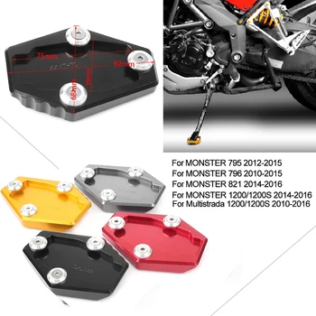 Для Ducati Multistrada Monster 795 796 821 1200 1200 S Мотоциклетная Подставка Для Ног Боковая Подставка Удлинитель Увеличивающая Накладка Опорная Пластина