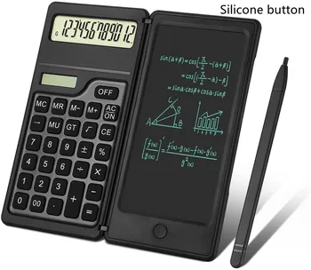 Мини-научный калькулятор с планшетом для письма, Калькуляторы, блокнот для заметок, Офисная электроника, школьные принадлежности