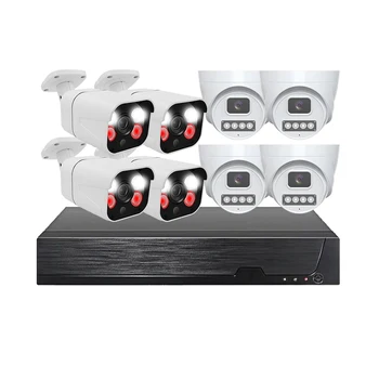 WESECUU 8CH POE AI Alarm NVR KIT IP POE AI Сигнализация Система Видеонаблюдения за домашним офисом smart CCTV 4k камера xmeye ip Камера