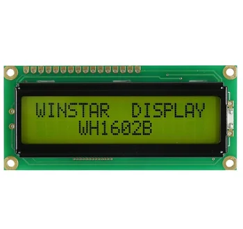 Winstar LCD WH1602B 16PIN WH1602B-YYK 80x36 мм STN COB 6800 Параллельный 162 1602 16*2 Модульный экран 5V 16x2 ЖК-дисплей с диагональю экрана