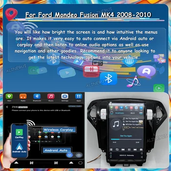 Для Ford Mondeo Fusion MK4 2008-2010 1 Din Нет 2 Din Экран Bluetooth для автомобильного радио Android плеер Авто Стерео Прием Автомобильный