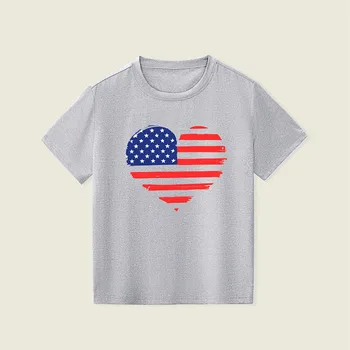 Летние футболки с короткими рукавами для маленьких мальчиков и девочек с надписью 