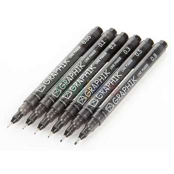 Графитовые ручки Derwent, Ручки для рисования Graphik Line Maker, черные, 3 упаковки (2302207), Товары для рукоделия,Отменить сделку