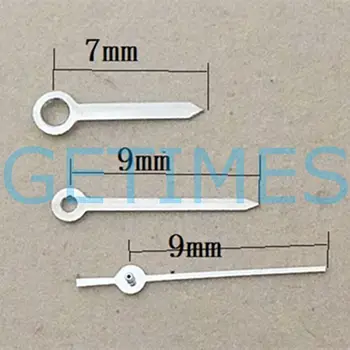 стрелки часов в форме Серебряных стрелок диаметром 9 мм для кварцевого механизма Miyota 6M12