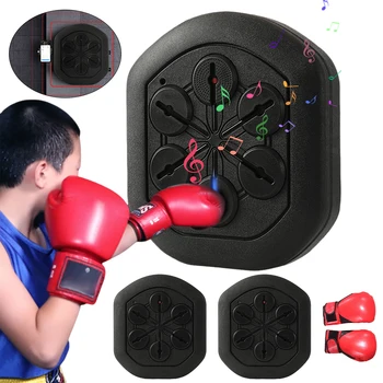 Музыкальный боксерский тренажер Smart Fun Wall Boxing Training Pad Перезаряжаемый Bluetooth Электронный Настенный тренажер для домашнего фитнеса