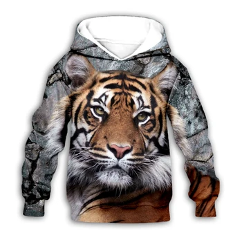 Толстовки с 3D принтом тигра, семейный костюм, футболка, пуловер на молнии, детский костюм, забавная толстовка, спортивный костюм/брюки-шорты 04