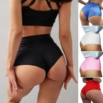 Женские шорты, эластичные дышащие крутые однотонные шорты для танцев, сексуальные женские шорты для фитнеса, спортивная одежда с пуш-апом для тренировок