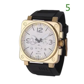 Мужские наручные часы с 6-контактной лентой B square из нержавеющей стали, мужские часы кварцевые спортивные
