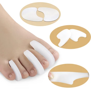 Силиконовый разделитель пальцев стопы, ортопедический корректор для большого пальца стопы, разделитель для вальгусной деформации Стопы, Средства для ухода за ногами, Ортопедические средства для ухода за ногами, Инструменты для педикюра