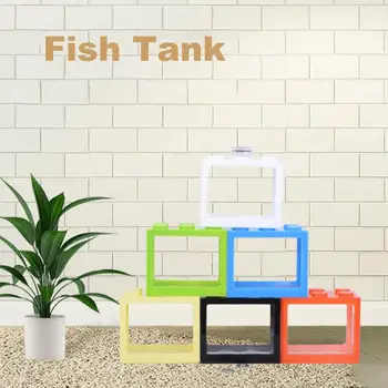Мини-аквариум Компактный, легкий, с защитой от растрескивания, Маленький аквариум Betta Fish Tank, мини-аквариум для рыб в помещении